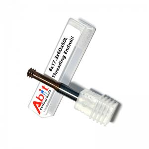 Three teeth threading endmill